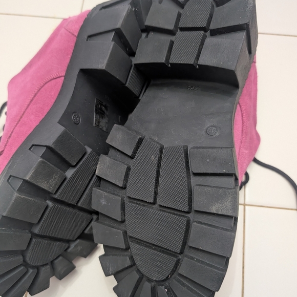 Stylish Steve Madden Derby Pink Platform Women's Shoes - Picture 5 of 7